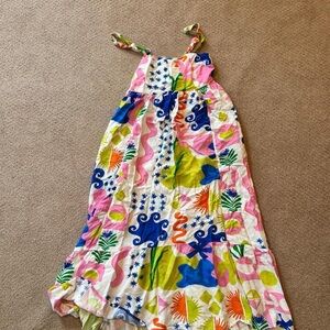 Colorful Patterned Maxi Dress